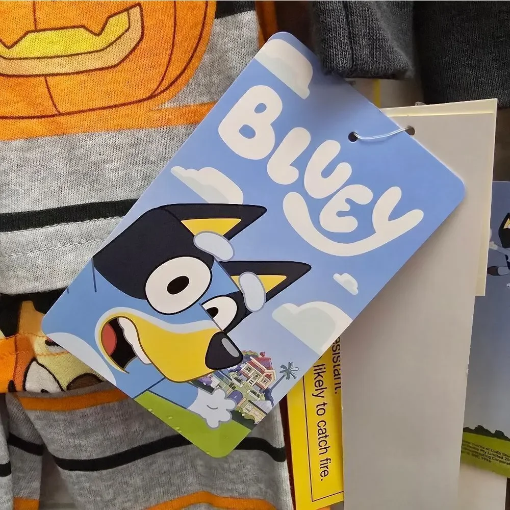Bluey Halloween Pajamas Set Girl Boy Toddler Bingo Dog Disney Cotton